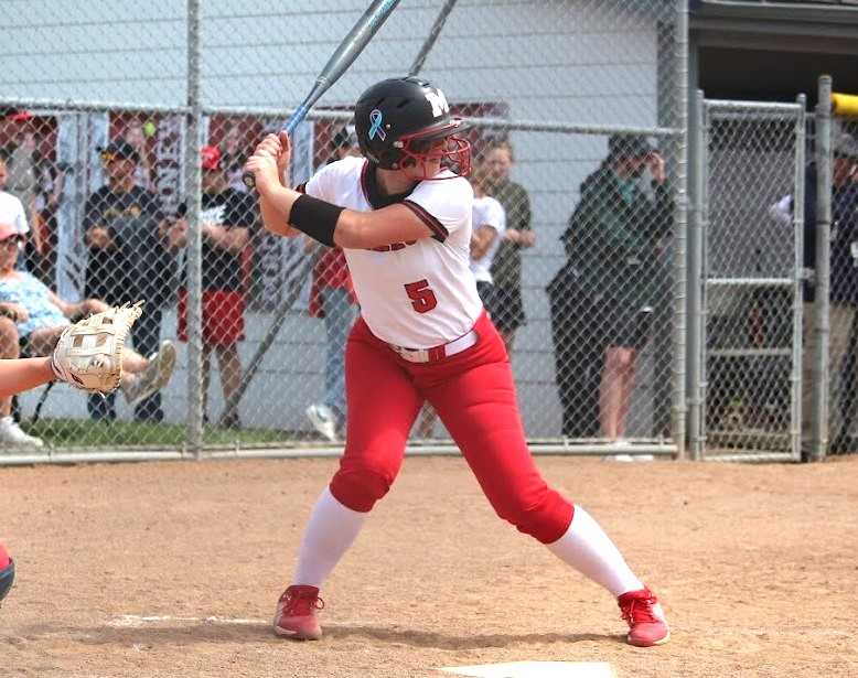 McMinnville senior Kaylee Dinger, the 6A player of the year, hit .462 with 12 home runs and 61 RBIs this season.