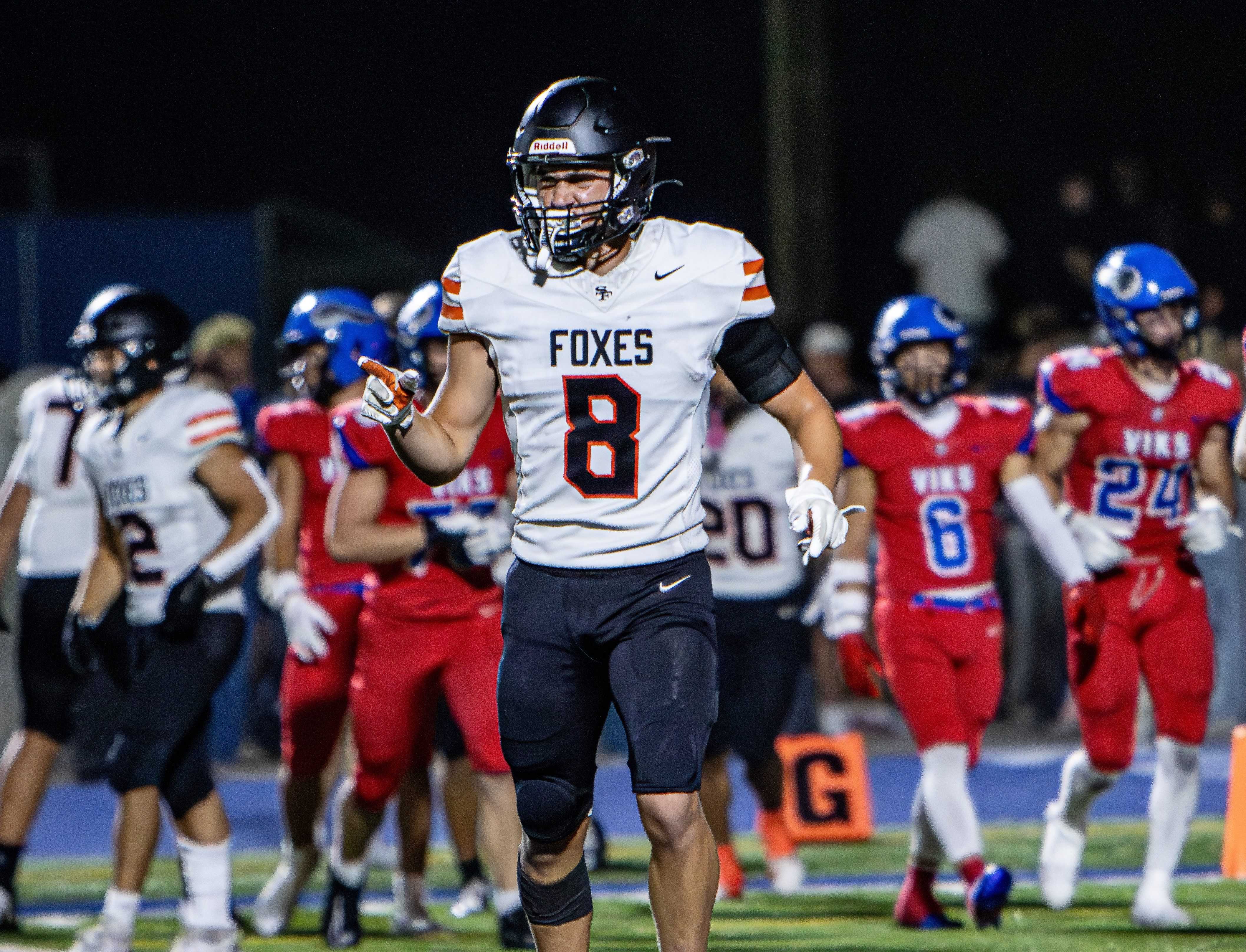 Silverton's Sutton Kuenzi caught a 23-yard touchdown pass to break a fourth-quarter tie last week. (P.a.M. Photography and More)