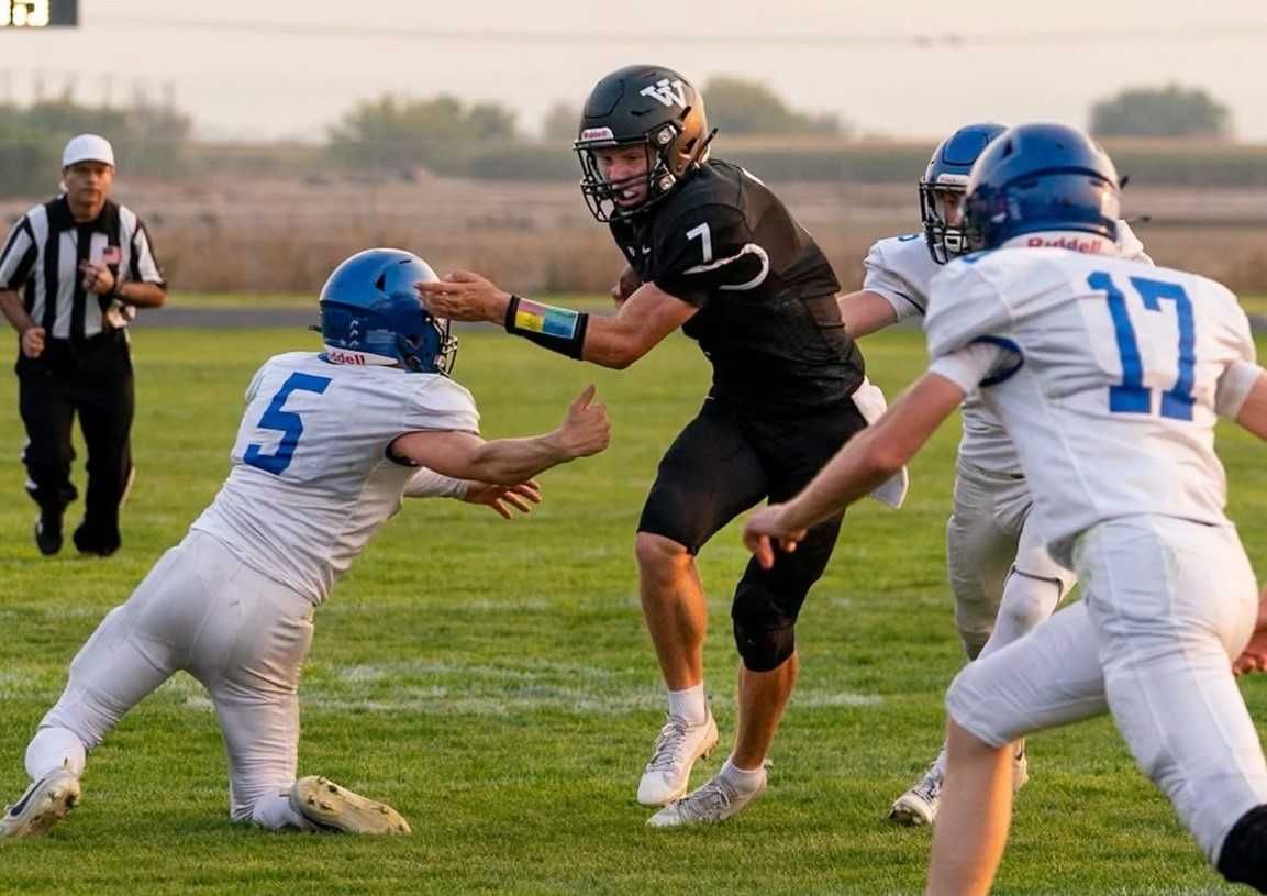 Vale sophomore Cal Johnson has passed for 16 touchdowns and run for seven scores this season. (Photo by Kat Seals)