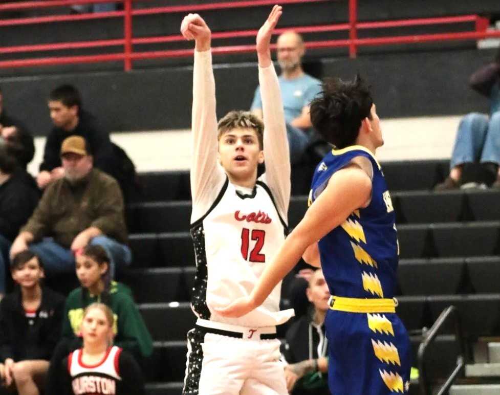 Thurston senior wing Lucas LaBounty is averaging 24.4 points and shooting 41.7 percent on three-pointers. (Photo by Pat Edmison)