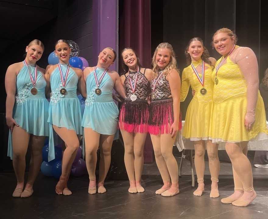 Dance winners: Inukai, Lambert, Smith (Parkrose); Sophia Corso, Hannah Dahl (Molalla); Arstill-Brown, Claussen (Scappoose)