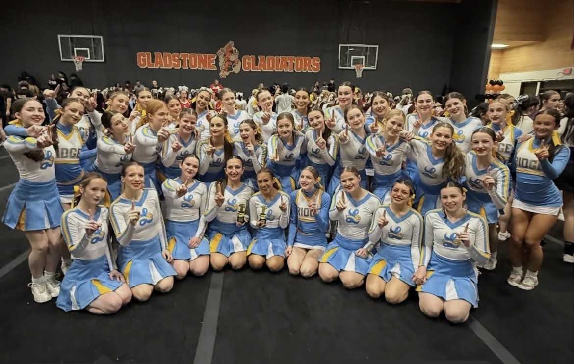 Lakeridge finished first in the Gladiator Cheer Challenge this month.