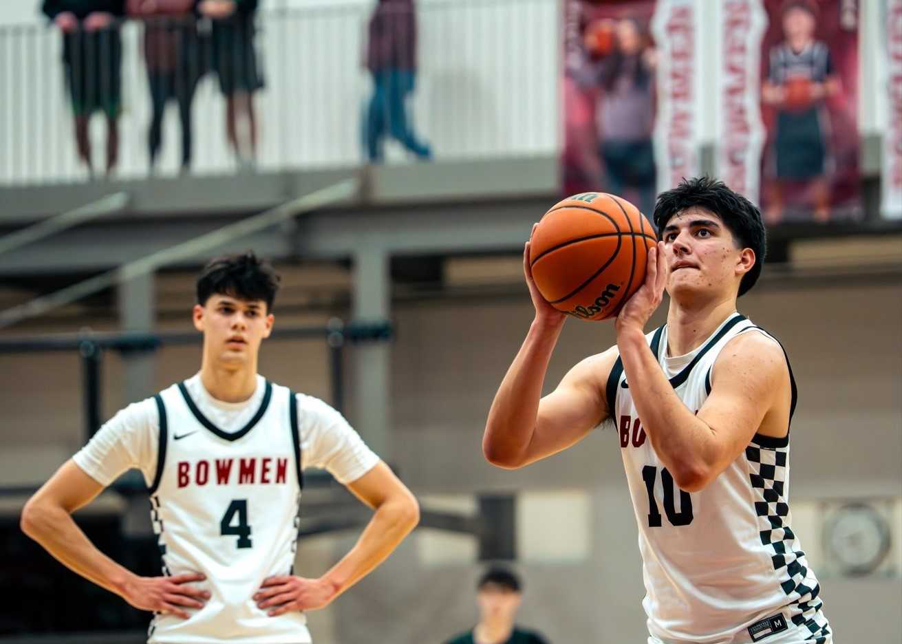 Junior Avery Johnson (10) and senior Brody Rygh (4) lead Sherwood in scoring for the second year in a row. (Photo by Kyan Olson)