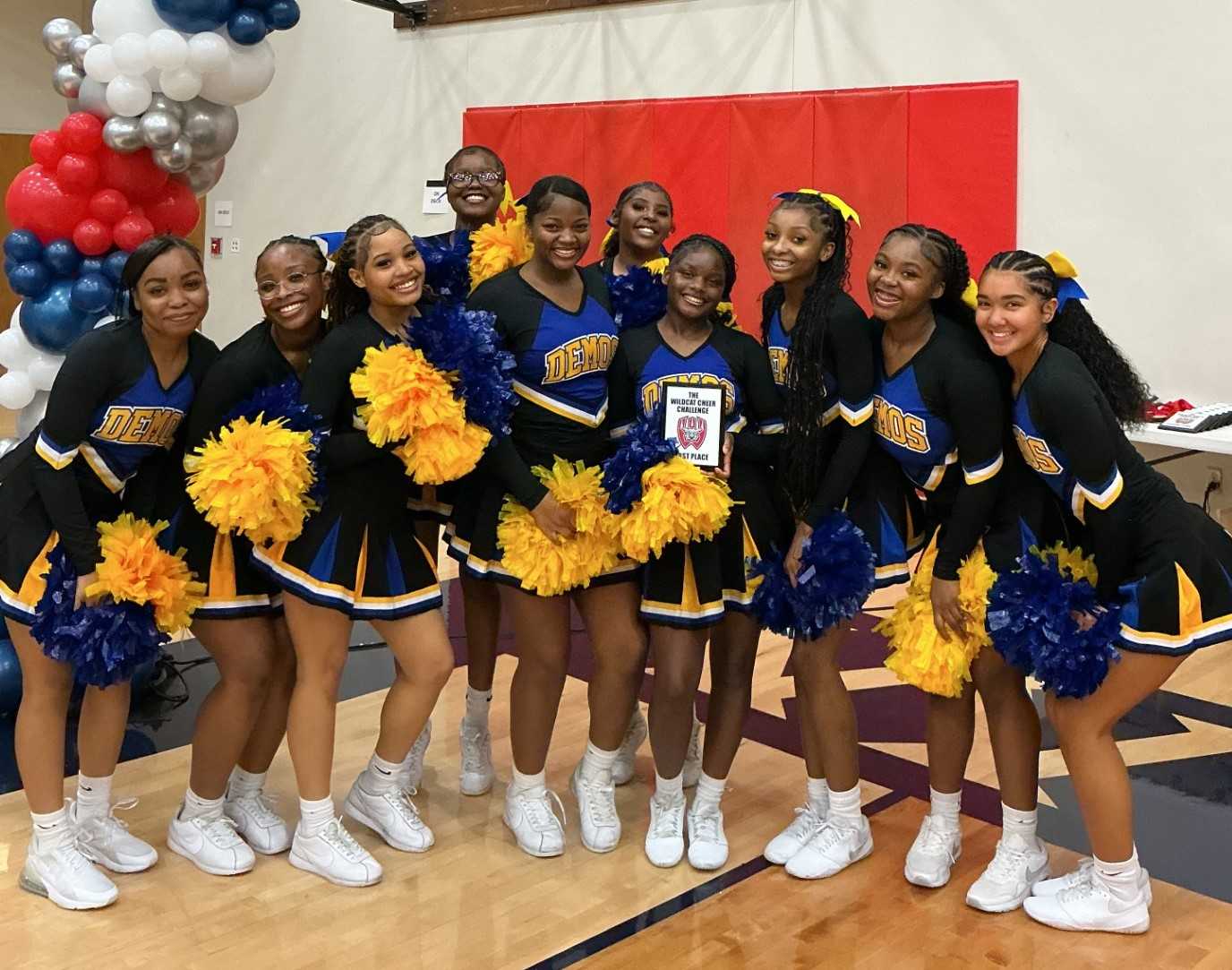 Jefferson edged Parkrose to claim first place in the Stomp & Shake division at the Wildcat Cheer Challenge.