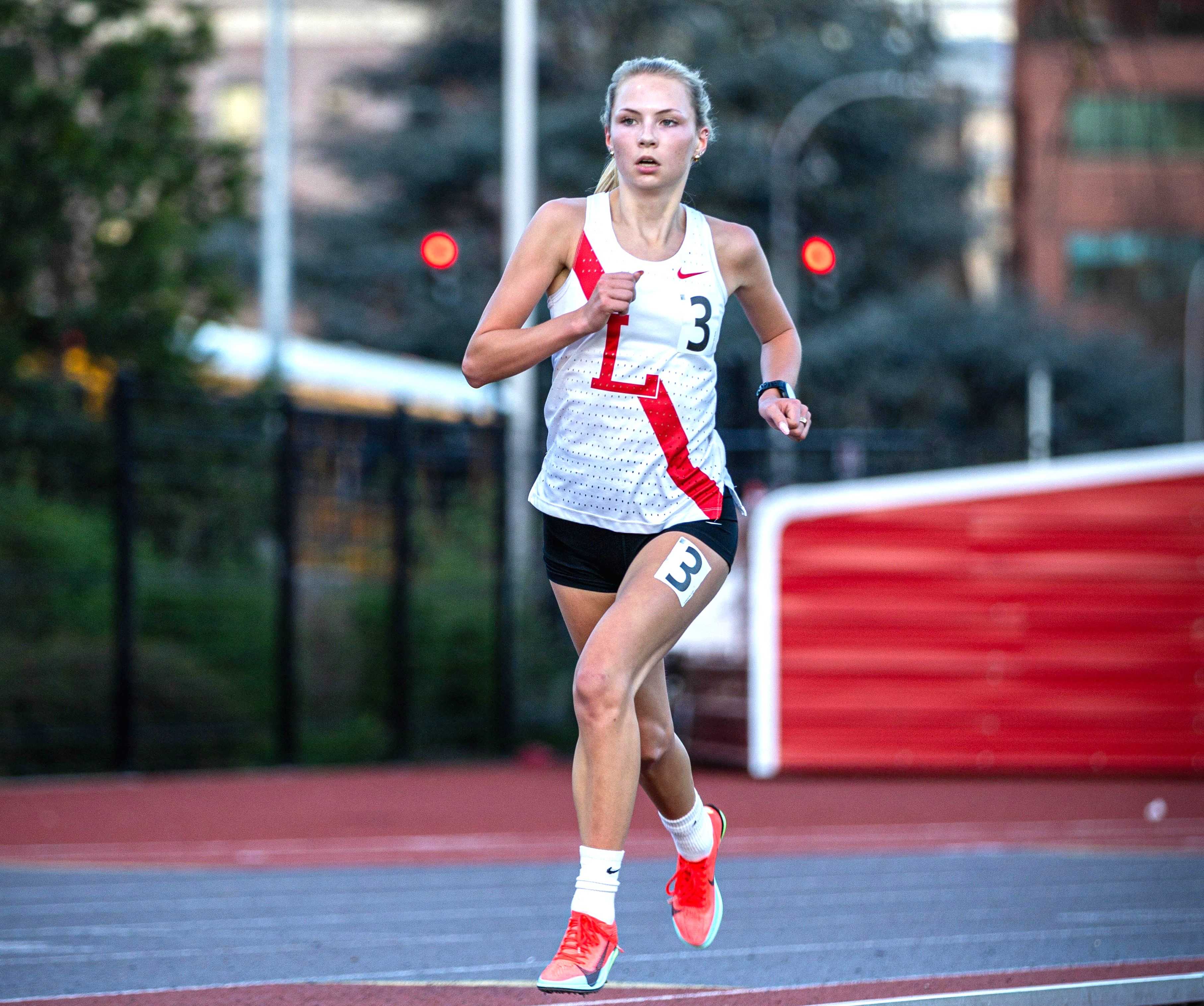 Lincoln's Ellery Lincoln has the top 1,500-meter time in the nation and is ranked No. 2 in the 3,000. (Photo by Cyrus Brodsky)
