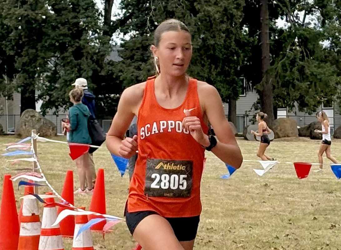 Scappoose freshman Kate Kessi won the Oregon City Invitational on Saturday by clocking 17:19.9. (Photo courtesy Scappoose HS)
